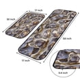 thumbnail image 2 of Kitchen Rugs 2 Piece Waterproof Non Slip Kitchen Kitchen Rug Set for Sink Office Kitchen Cafe,Flint Stone Wall, 2 of 6