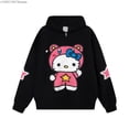 thumbnail image 5 of Sanrio Hellokitty Nuevas sudaderas con capucha lindas y geniales para otoño e invierno para mujer Versión coreana Chaqueta tipo cárdigan con cremallera de moda Top holgado y versátil, 5 of 5