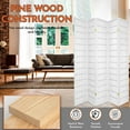 thumbnail image 2 of Legacy Decor Japanese Oriental 6 Panel Room Divider 71" Tall White, 2 of 6
