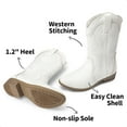 thumbnail image 6 of Dream Pairs Girls' Cowgirl Cowboy Western Boots Mid-Calf Riding Shoes for Kids & Tweens, 6 of 6
