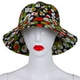 thumbnail image 2 of Panama Bucket Cap for Women African Wax Print Cotton Fisherman Caps Summer Hats For Women Gorras, 2 of 5