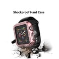 thumbnail image 3 of Tekcoo Bling Case for Apple Watch Series SE 7/6/5/4/3/2/1 38 40 41 42 44 45mm, Crystal Diamonds Rhinestone Bumper Cover -Rose Gold, 3 of 8