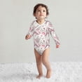 thumbnail image 4 of Xecao Romantic Travel In Paris Print Baby unisex-baby Cotton Long-sleeve Bodysuits-2 Years, 4 of 6