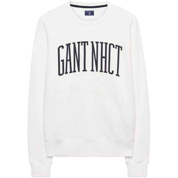Gant Men's O1 Gant NHCT C-Neck Sweat, Medium, Eggshell