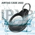 thumbnail image 2 of for Airtag Keychain Case Waterproof, 2 Pack Apple Airtag Holder [Shockproof Protective] [Anti-Scratch with Key Ring] Air Tag Case for Dog, Wallet, Luggage (Black & Blue), 2 of 5
