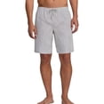 thumbnail image 3 of UVEASISHA Striped Shorts for Men Summer Bermuda Shorts Stretchy Waist Casual Vacation Shorts Drawstring Straight Leg Loose Fit Short Pants with Pockets White XXL, 3 of 8