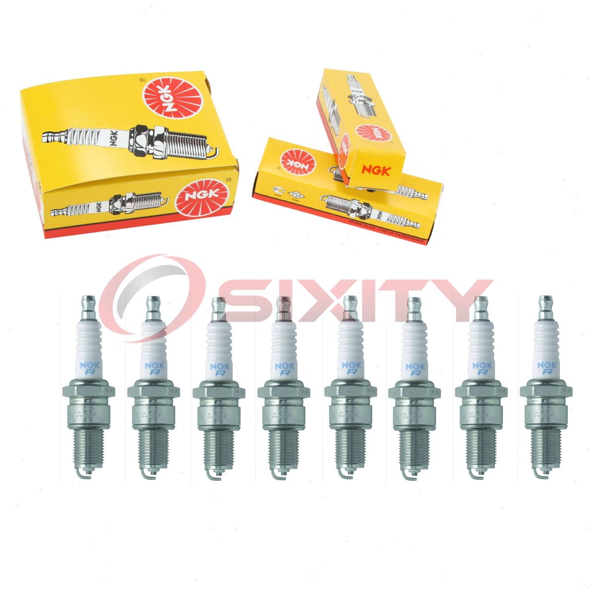8 pc NGK 6773 Standard Spark Plugs for 0000-18-8914 065-01402-80 065-01404-80 08981-999-010 09482-00155 12992-6771-1 12992-6771-6 150261430 160793-78010 167-0275 1765082 1835754T 1835956T 1Y00