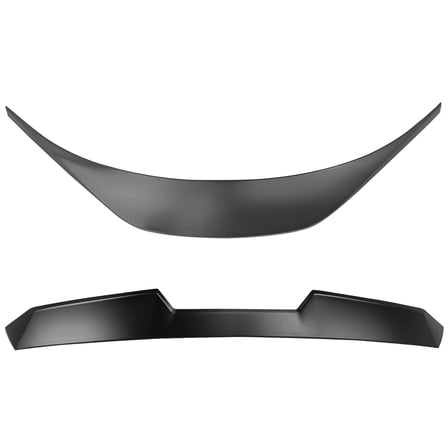 Ikon Motorsports Roof   Trunk Spoiler Compatible With 2022-2025 Subaru BRZ Toyota GR86 Unpainted Black ABS Plastic V Style Rear Window Visor Spoiler Wing   TRD Style Trunk Lid Spoiler