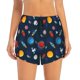thumbnail image 2 of Balery Space Cartoon Pantalones cortos deportivos para mujer con forro y dos bolsillos, elásticos, para entrenamiento, gimnasio, yoga-Small, 2 of 7