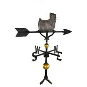 Montague Metal Products WV-361-SI 300 Series 32 In. Deluxe Swedish Iron Yorkshire Terrier Weathervane