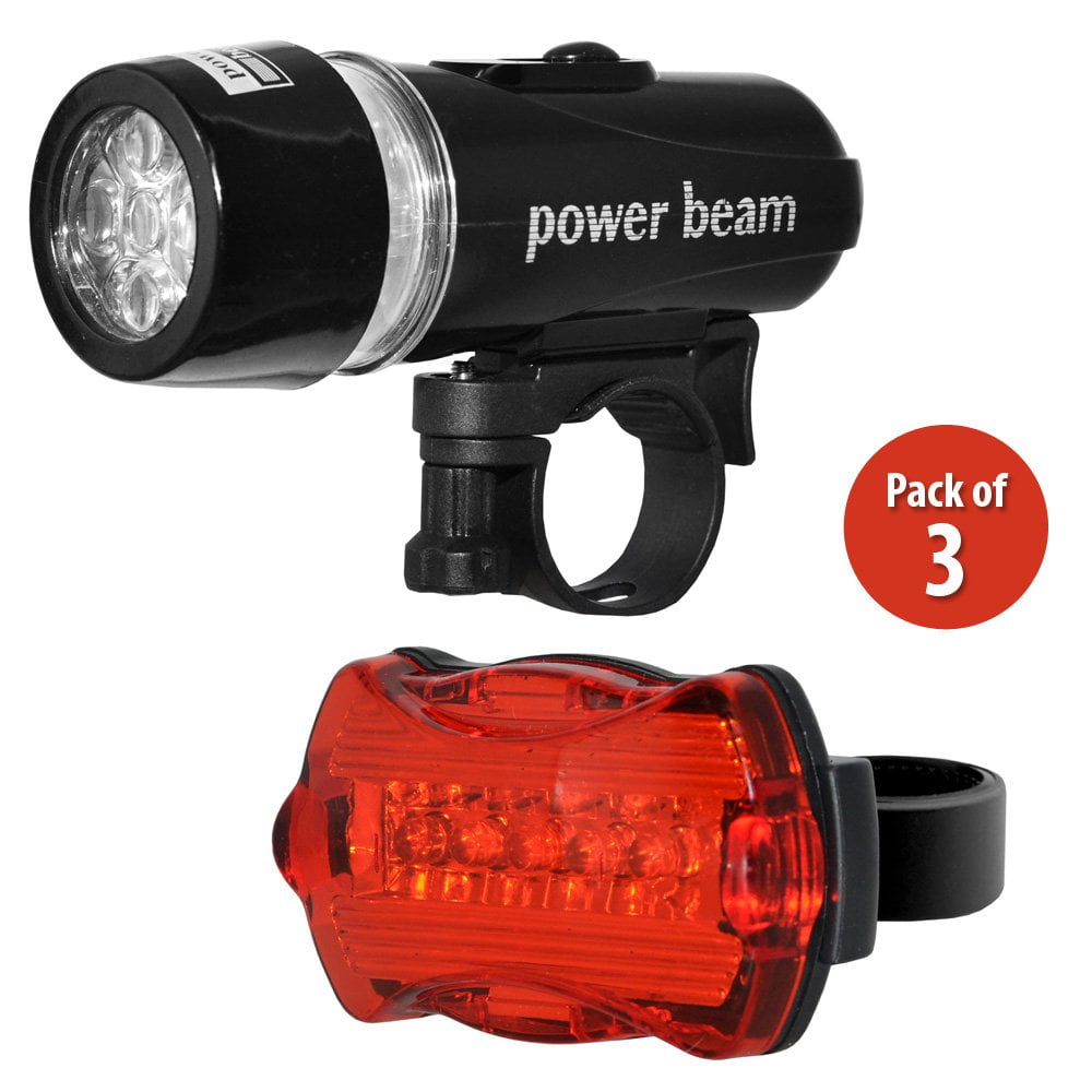 Rear Safety Flashlight 5 LED Bicycle Headlight Bike Head Light Front Lamp