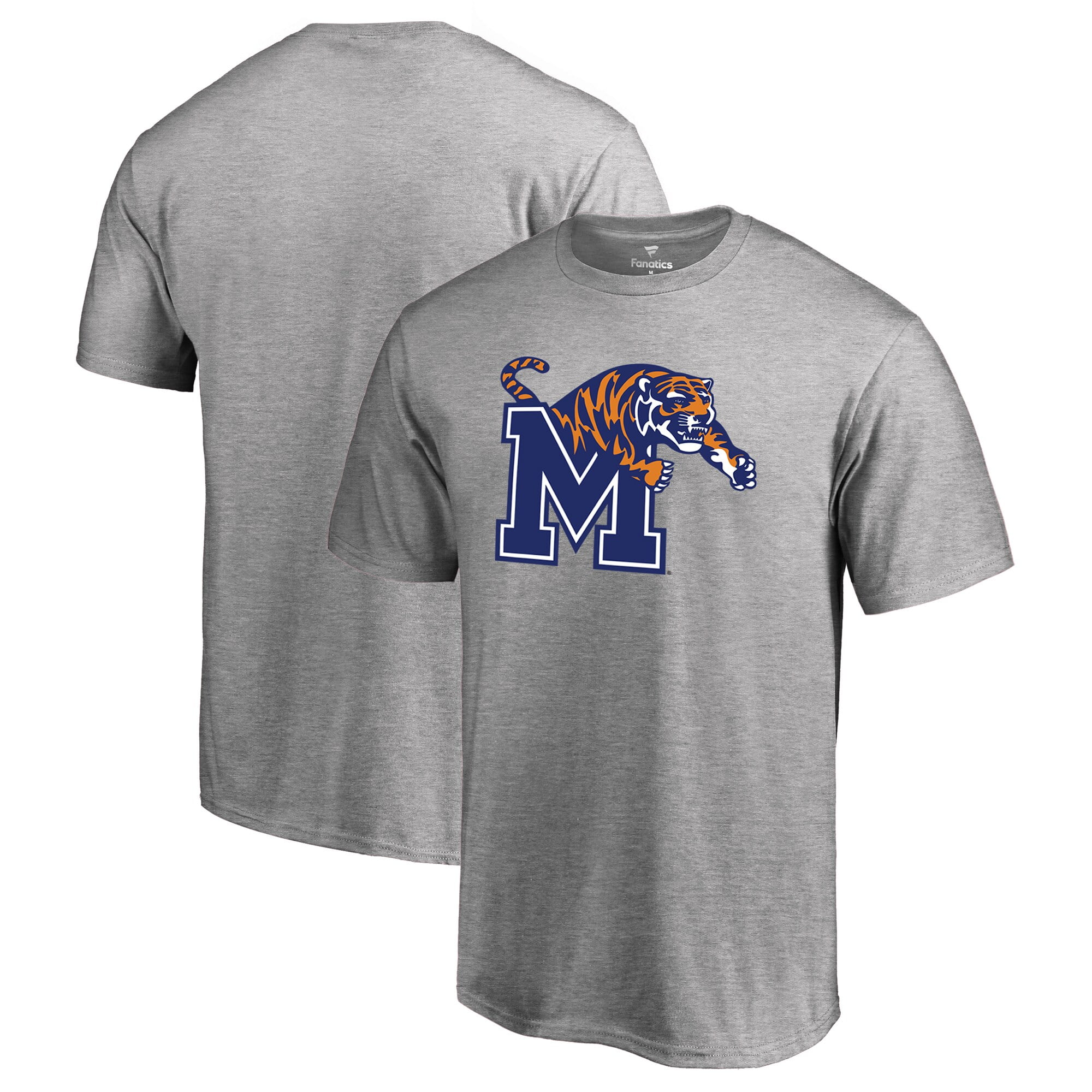 Memphis Tigers Fanatics Branded Primary Logo TShirt Ash Walmart