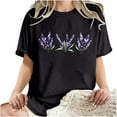 thumbnail image 5 of CHUMUD Womens Vintage Floral T Shirt Boho Flower Graphic Loose Tees Short Sleeve Casual Tops Summer, 5 of 7