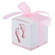 thumbnail image 3 of 50 cajas de papel con forma de huella de bebé para dulces, bodas, baby showers (rosa), 3 of 11