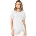 thumbnail image 3 of Made by Johnny Women's Casual Shirts Twist Knot Tunics Tops XXL WHITE, 3 of 6