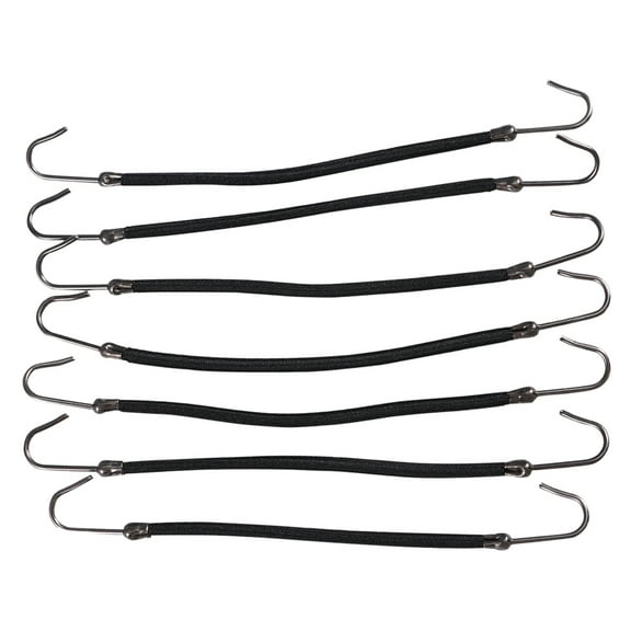 Aloha 20Pcs Ponytail Hooks Headband Hair Claw Hair Clips Rubber Bands Hair Styling Hair Braid (Black)