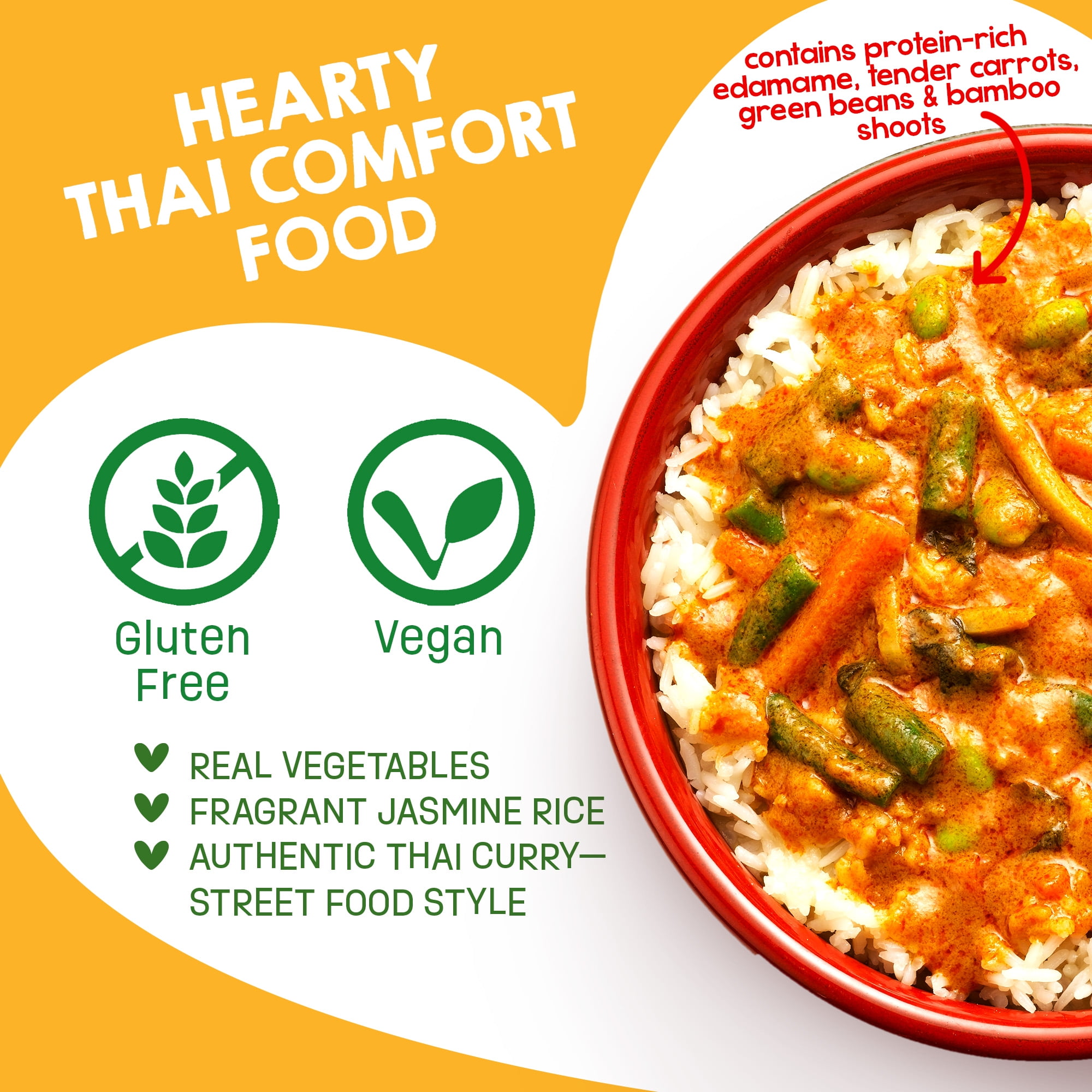 Silo StreetFood Thai Curries with Vegetables and Jasmine Rice, Variety Pack