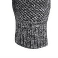 thumbnail image 4 of Bcfgryg Men's Autumn And Winter Slim Collar Solid Color Thickening Half Zipper Knit Bottoming Shirt Pullover Sweater Mens Knit Sweater Gray L, 4 of 5