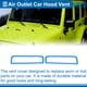 thumbnail image 3 of Cubierta de recubrimiento de salida de aire del capó Unique Bargains para Jeep Wrangler JL JLU 2018-2024, Bezel de decoración exterior ABS azul claro 15x4.5cm 7 Pcs, 3 of 7