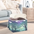 thumbnail image 3 of Yayeee Collapsible Cube Storage Bin with Lid Fabric Closet Decorative Basket with Handles, Moonlight Forest, 3 of 7
