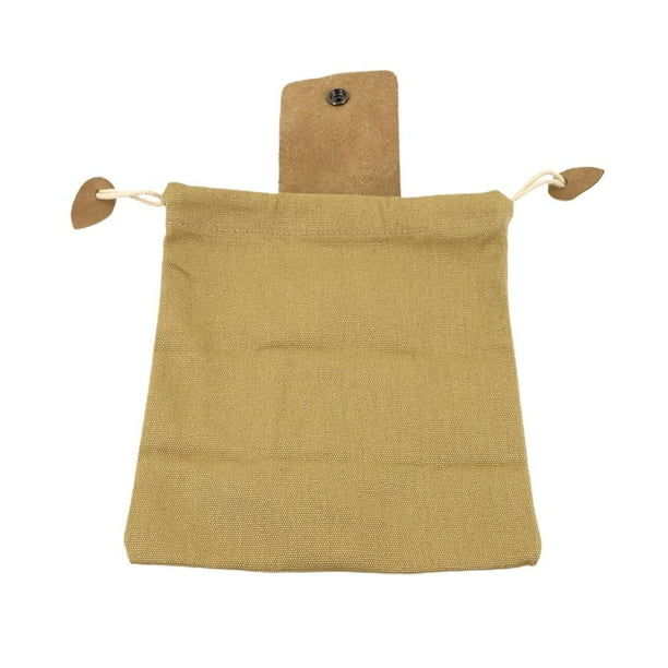 Forraje De Lona Bolsa De Recolección De Frutas Plegable Con Cubierta De Cuero Bolsa De Almacenamiento Con Cordón Para Acampar Al Aire Libre Vogacara HA042948-04