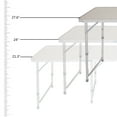 thumbnail image 3 of Ktaxon Outdoor Portable Aluminum Camping Picnic Folding Dining Table, 3 of 7