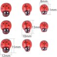 thumbnail image 3 of ShenMo 300 PCS Multi specifications Mini small ladybug micro landscape Mini small ladybug bucolic wooden small ladybug with double-sided glue, 3 of 5