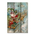 thumbnail image 6 of Daydream Abrams Fly Away Santa Indoor / Outdoor Cedar Panel Wall Art, 6 of 10