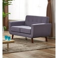 thumbnail image 3 of Uspridefurniture Zohaib 51'' Linen Square Arm Loveseat-Gray, 3 of 5