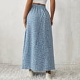thumbnail image 4 of WRKEKC Flowy Skirts for Women Floral Print Side Split High Waist A Line Midi Skirt with Flowy Georgette, 4 of 7