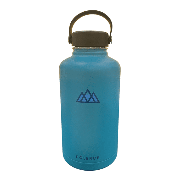Vacuum Insulated Bottle - Stainless Steel Double Wall Thermally Insulated Flask with Flex Cap - 64 fl oz - Blue - by Polerce