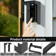 thumbnail image 6 of Ikoopy Metal Anti Theft Doorbell Rain Cover Waterproof Heat Insulation Doorbell Weather Blocking Cover for Home Office Apartment Rentals, 6 of 10