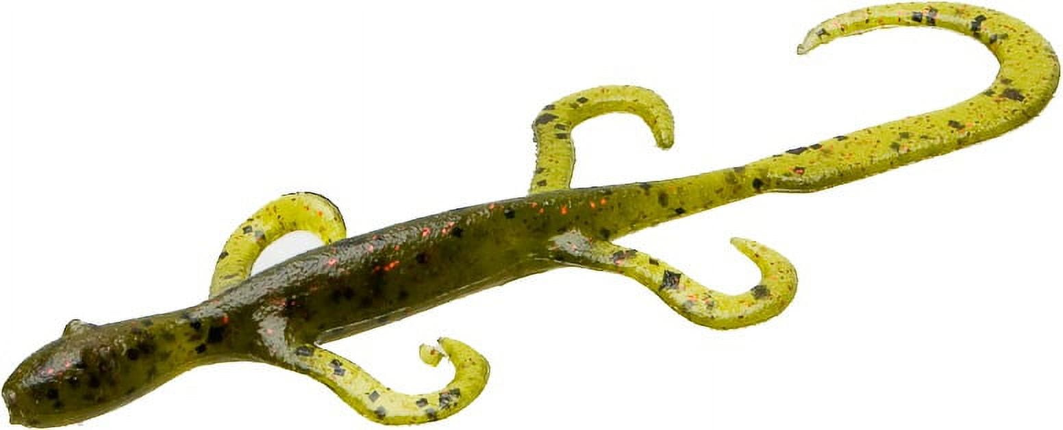 Zoom Mini Lizard 4'' Green Pumpkin 15pk - Walmart.com