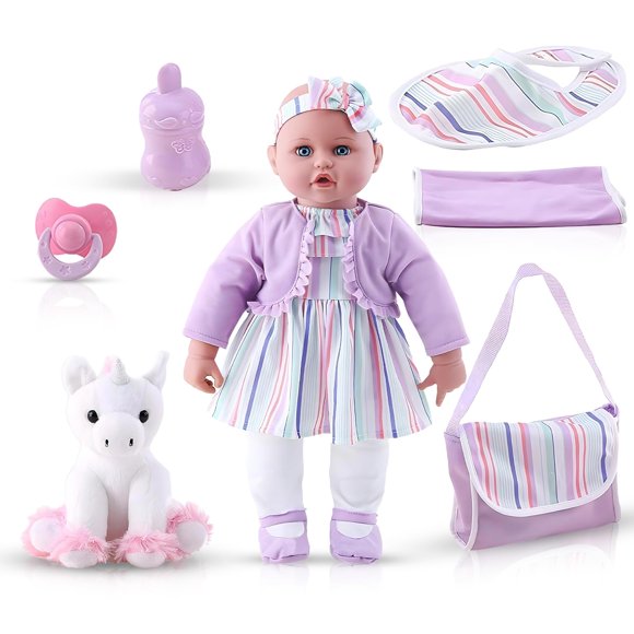 Muñeca infantil KOOKAMUNGA de 18 pulgadas con accesorios para niños de 2 años o más