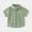 Green, variant on NAISIBABY Boys Button-Up Shirt, Short Sleeve Plaid Cotton Breathable Toddler Kids Summer Casual Clothes Blue 7-8T