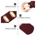thumbnail image 2 of FELTECHELECTR Cinturón de piel sintética para mujer, con hebilla duradera, accesorio para ropa, 1 unidad, 2 of 4