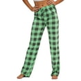 thumbnail image 4 of DEVOPS 2 Pack Women's Star Cotton Pajama Pants Sleepwear (Medium, Black/Mint), 4 of 7