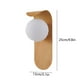 thumbnail image 2 of Lámpara de pared Lámpara LED para interiores | Aplique de noche de madera | Luz suave y no deslumbrante | Diseño Decorativo Moderno | Ahorro de energía | Marrón Beige | 9,84 x 5,12 x 3,94 pulgadas |, 2 of 6