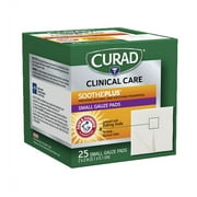 Medline Small Gauze Pads Soothe Plus 25-Piece 2"x2" Assorted CUR202225AH