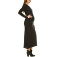 thumbnail image 3 of Women's Maternity Long Sleeve Maxi Dress - Extended Sizes Available, 3 of 4