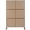 8#Brown, variant on 76" Brown Metal Privacy Screen - Freestanding Indoor/Outdoor Room Divider for Patio & Garden
