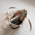 thumbnail image 2 of Bolso de hombro de lona para mujer, Bolso de contraste de Color de gran capacidad, Bolso de viaje diario, 2 of 9