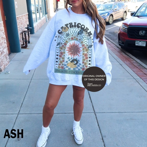 Zodiac Sweatshirt Capricorn Sweatshirt Capricorn Crewneck Capricorn Shirt Astrology Sweatshirt Capricorn Gift Capricorn Sweater Men Capricor