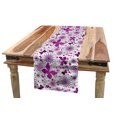 thumbnail image 1 of Butterfly Table Runner, Flora and Fauna Image with Contrast Colors Hand Drawn Natural Pattern Vintage, Dining Room Kitchen Rectangular Runner, 3 Sizes, by Ambesonne, 1 of 2