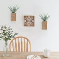 thumbnail image 3 of Maceta de pared de madera de Dahey con eucalipto artificial, 2 unidades, 3 of 5