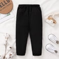 thumbnail image 3 of 3T Toddler Baby Boys Clothes Baby Boys Pants Elastic Waistband 3-4T Toddler Boys Black Pants, 3 of 6