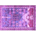 thumbnail image 1 of Ahgly Company Indoor Rectangle Persian Purple Traditional Area Rugs, 2' x 5', 1 of 4