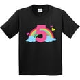 thumbnail image 3 of Inktastic 5th Birthday Rainbow Youth T-Shirt, 3 of 5