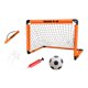 thumbnail image 1 of Portería de fútbol infantil plegable con estacas para el suelo y bomba de aire para balón de fútbol. Naranja 60x45cm, 1 of 8