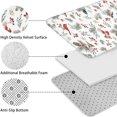 thumbnail image 5 of White Christmas Bird and Pine Pattern Bathroom Rugs Sets 3 Piece,Toilet Cover Set,Absorbent Non Slip Bathroom Mats Sets with U-Shaped Contour Rug Toilet Rug Set, 5 of 5